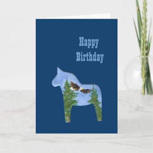 イーグルホース誕生日カード カード (正面)