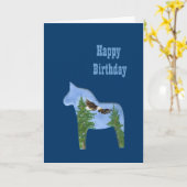イーグルホース誕生日カード カード (黄色い花)