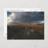 イーグルポイントでの夕日 ポストカード (正面/裏面)