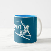 イーグルポイントリゾートユタスキーヤー ツートーンマグカップ (正面右)