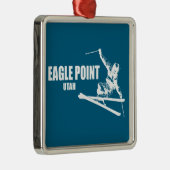 イーグルポイントリゾートユタスキーヤー メタルオーナメント (右)