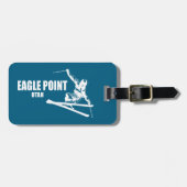 イーグルポイントリゾートユタスキーヤー ラゲッジタグ (正面横)