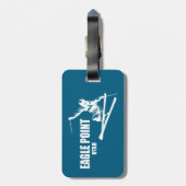 イーグルポイントリゾートユタスキーヤー ラゲッジタグ (裏面縦)