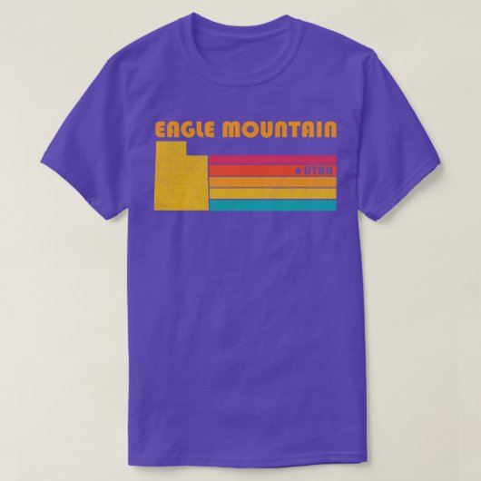 イーグルマウンテンユタヴィンテージ動揺して土産 Tシャツ (デザイン正面)