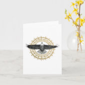 イーグルマンダラ折り畳みノートカード カード (黄色い花)