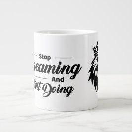 イーグルモチーフの励ましの引用マグカップ ジャンボコーヒーマグカップ