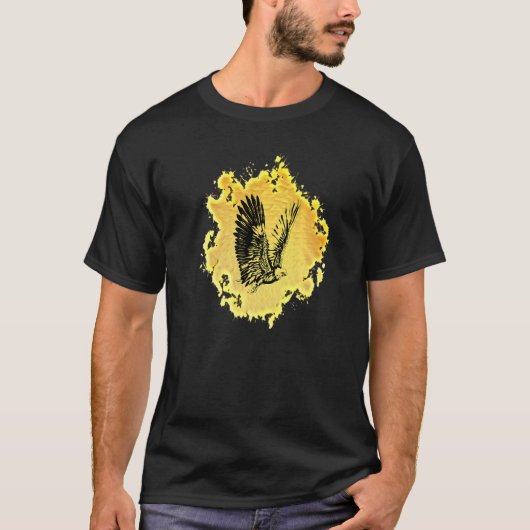 イーグルモチーフ 猛禽類 2 Tシャツ (正面)