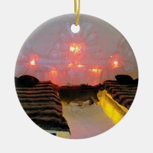 イーグルルームアットホテルデグラスケベックカナダ セラミックオーナメント (正面)