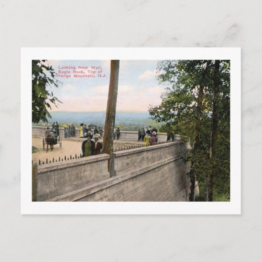 イーグルロック、西オレンジ、NJヴィンテージ ポストカード (正面)