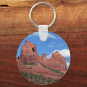 イーグルロックIセドナアリゾナ旅行写真 キーホルダー (裏面)