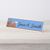 イーグルロックIセドナアリゾナ旅行写真 デスクネームプレート (正面)