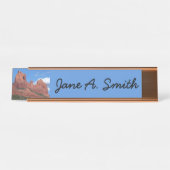 イーグルロックIセドナアリゾナ旅行写真 デスクネームプレート (正面)