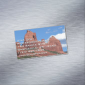 イーグルロックIセドナアリゾナ旅行写真 マグネット名刺 (インサイチュ)