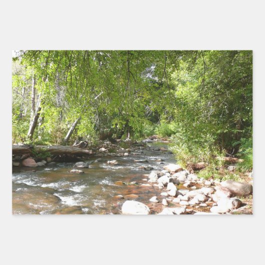 イーグルロックIセドナアリゾナ旅行写真 ラッピングペーパーシート (正面3)