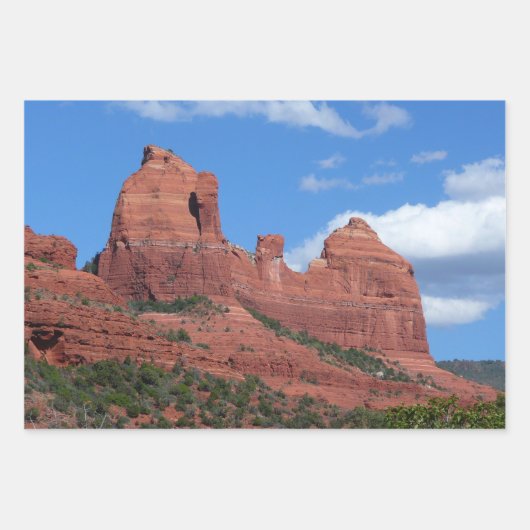 イーグルロックIセドナアリゾナ旅行写真 ラッピングペーパーシート (正面)