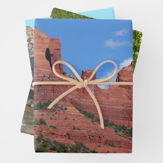 イーグルロックIセドナアリゾナ旅行写真 ラッピングペーパーシート (インサイチュ)