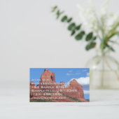 イーグルロックIセドナアリゾナ旅行写真 名刺 (スタンド正面)