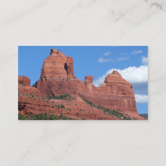 イーグルロックIセドナアリゾナ旅行写真 名刺 (裏面)