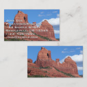 イーグルロックIセドナアリゾナ旅行写真 名刺 (正面/裏面)