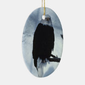 イーグルワイルドライフホリデーデコレーション セラミックオーナメント (右)