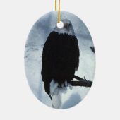 イーグルワイルドライフホリデーデコレーション セラミックオーナメント (裏面)