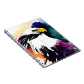 イーグルワイルド自然アニマル絵画カラーアート ノートブック (右側)