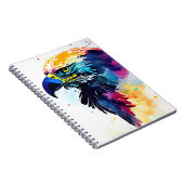 イーグルワイルド自然アニマル絵画カラーアート ノートブック (右側)