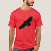 イーグル付きカラーTシャツを選飛んでいる択 Tシャツ (正面)
