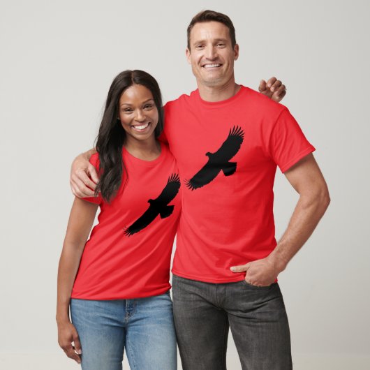 イーグル付きカラーTシャツを選飛んでいる択 Tシャツ (ユニセックス)