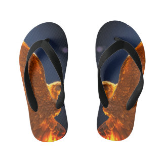 イーグル付きキッズサンダルデザインプリント キッズビーチサンダル