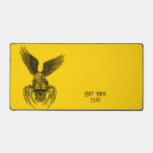 イーグル付きスパイダースカル デスクマット (正面)