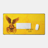 イーグル付きスパイダースカル デスクマット (キーボード&マウス)