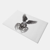 イーグル付きスパイダースカル ドアマット (アングル)