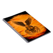 イーグル付きスパイダースカル ノートブック (右側)