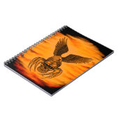 イーグル付きスパイダースカル ノートブック (左側)