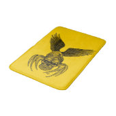 イーグル付きスパイダースカル バスマット (アングル)