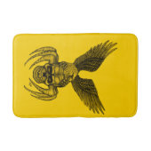 イーグル付きスパイダースカル バスマット (正面)