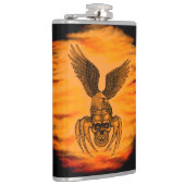イーグル付きスパイダースカル フラスク (右)