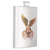 イーグル付きスパイダースカル フラスク (右)