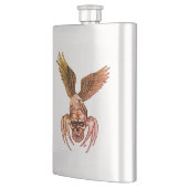 イーグル付きスパイダースカル フラスク (左)