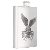 イーグル付きスパイダースカル フラスク (右)