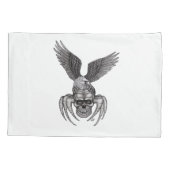 イーグル付きスパイダースカル 枕カバー (裏面)