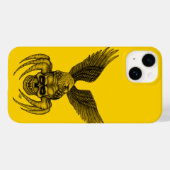 イーグル付きスパイダースカル Case-Mate iPhoneケース (裏面 (横))
