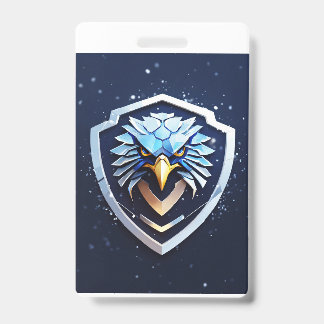 イーグル付き垂直バッジ バッジ