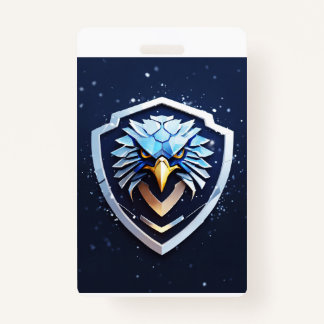 イーグル付き垂直バッジ バッジ