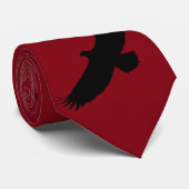 イーグル付き赤いネック飛んでいるタイ – カラーを選択 ネクタイ (ロール)