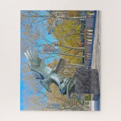 イーグル像ニューヨーク。 ジグソーパズル (縦)