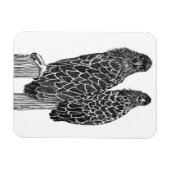 イーグル兄弟姉妹のおもしろいラウンジ+魚釣りで池 マグネット (横)