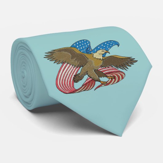 イーグル刺繍 ネクタイ (ロール)