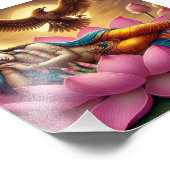 "イーグル地下聖堂のロータスのヴィシュヌ卿:融合 フォトプリント (角)